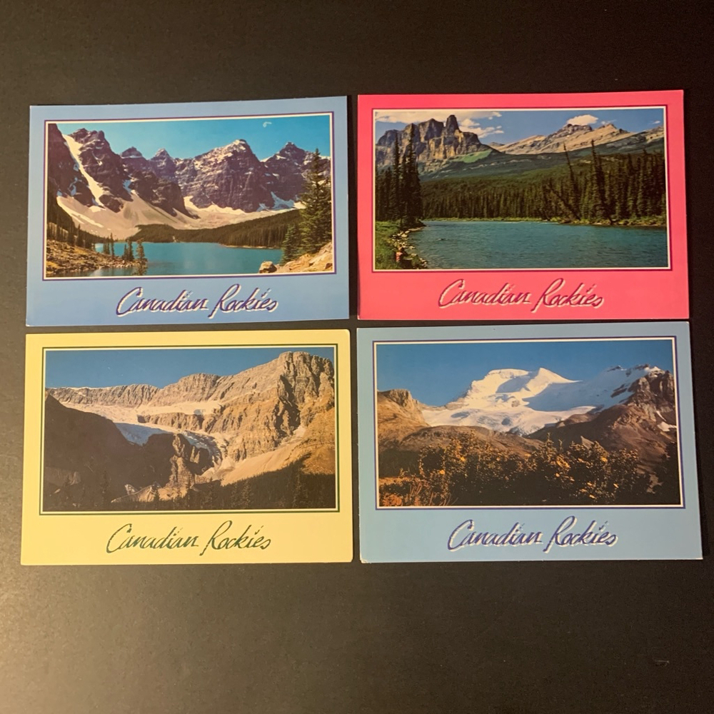 Vintage Majestic Postcards - Canadian Rockies - Multi-color